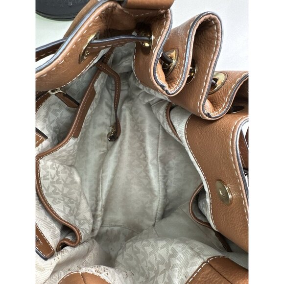 Michael Kors navy large canvas leather tote - Picture 8 of 10